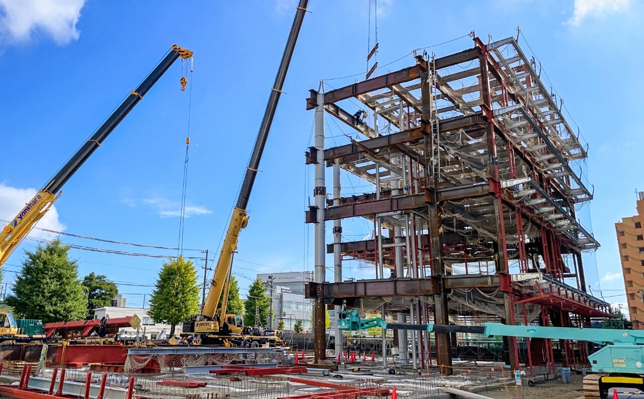 鉄骨組立を中心とした専門施工